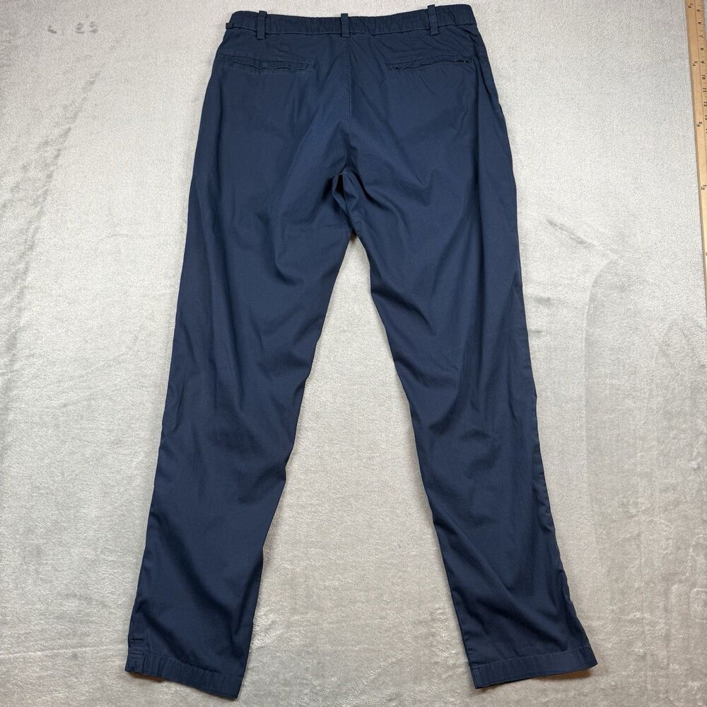 Lululemon Commission Pants Slim Mens 34 Blue Warpstreme Chino Classic Travel - Picture 2 of 11